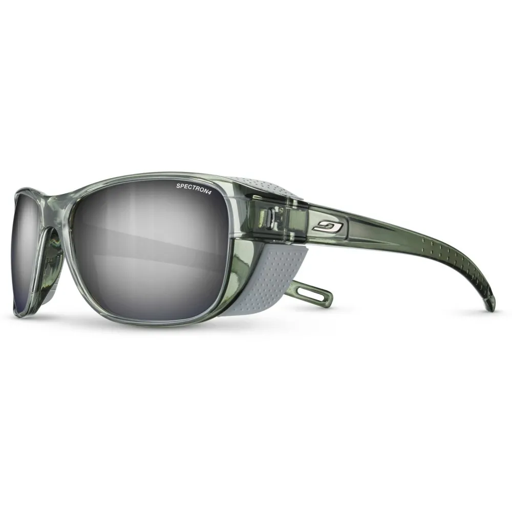 Julbo - Camino Spectron S4 - Gletscherbrille Green / Light Grey / Brown / Silver Flash Hot