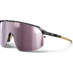 Julbo Fahrradbekleidung|Fahrradbrillen-- Density Spectron HD S3 - Fahrradbrille Black / Light Brown / Vermilion / Silver Flash