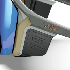 Julbo Trekkingbekleidung|Hochtourenbekleidung-- Edge Cover Reactiv S2-4 - Gletscherbrille Dark Brown / Brown / Blue Flash