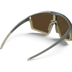 Julbo Trekkingbekleidung|Hochtourenbekleidung-- Edge Cover Reactiv S2-4 - Gletscherbrille Dark Brown / Brown / Blue Flash