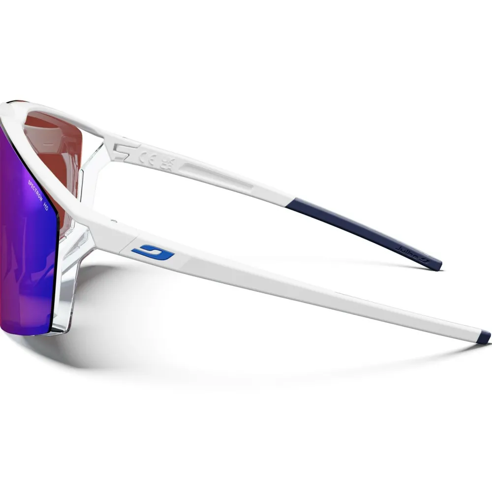Julbo - Edge Groupama FDJ Spectron HD S3 (VLT 15%) - Fahrradbrille White / Blue / Vermilion Hot