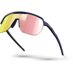 Julbo Fahrradbekleidung|Fahrradbrillen-- Frequency Reactiv LA S1-3 - Fahrradbrille Dark Violet / Yellow / Rose Gold