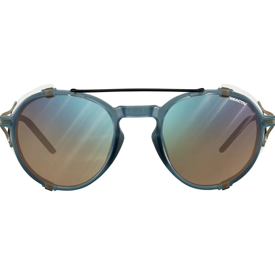 Julbo Trekkingbekleidung|Hochtourenbekleidung-- Legacy Reactiv S2-4 (VLT 7-35%) - Gletscherbrille Blue Transparent / Beige / Black / Blue Flash