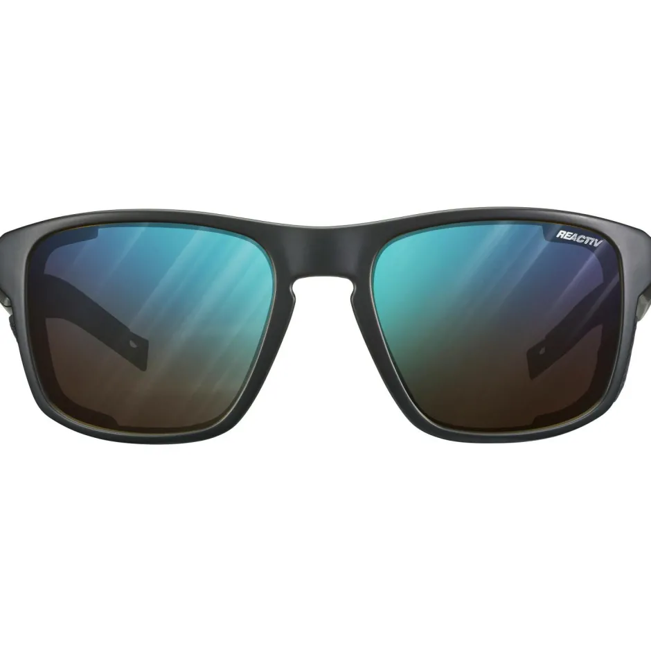 Julbo Alltagsbekleidung|Wanderbekleidung-- Shield M Reactiv S2-4 (VLT 7-35%) - Gletscherbrille Black / Black / Brown