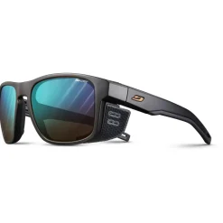 Julbo Alltagsbekleidung|Wanderbekleidung-- Shield M Reactiv S2-4 (VLT 7-35%) - Gletscherbrille Black / Black / Brown