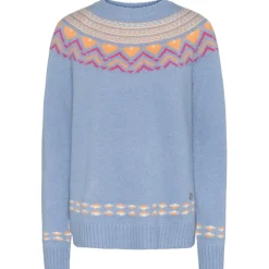 Kari Traa Alltagsbekleidung|Pullover & Hoodies-- Women's Sundve Knit - Wollpullover Pastel Light Blue