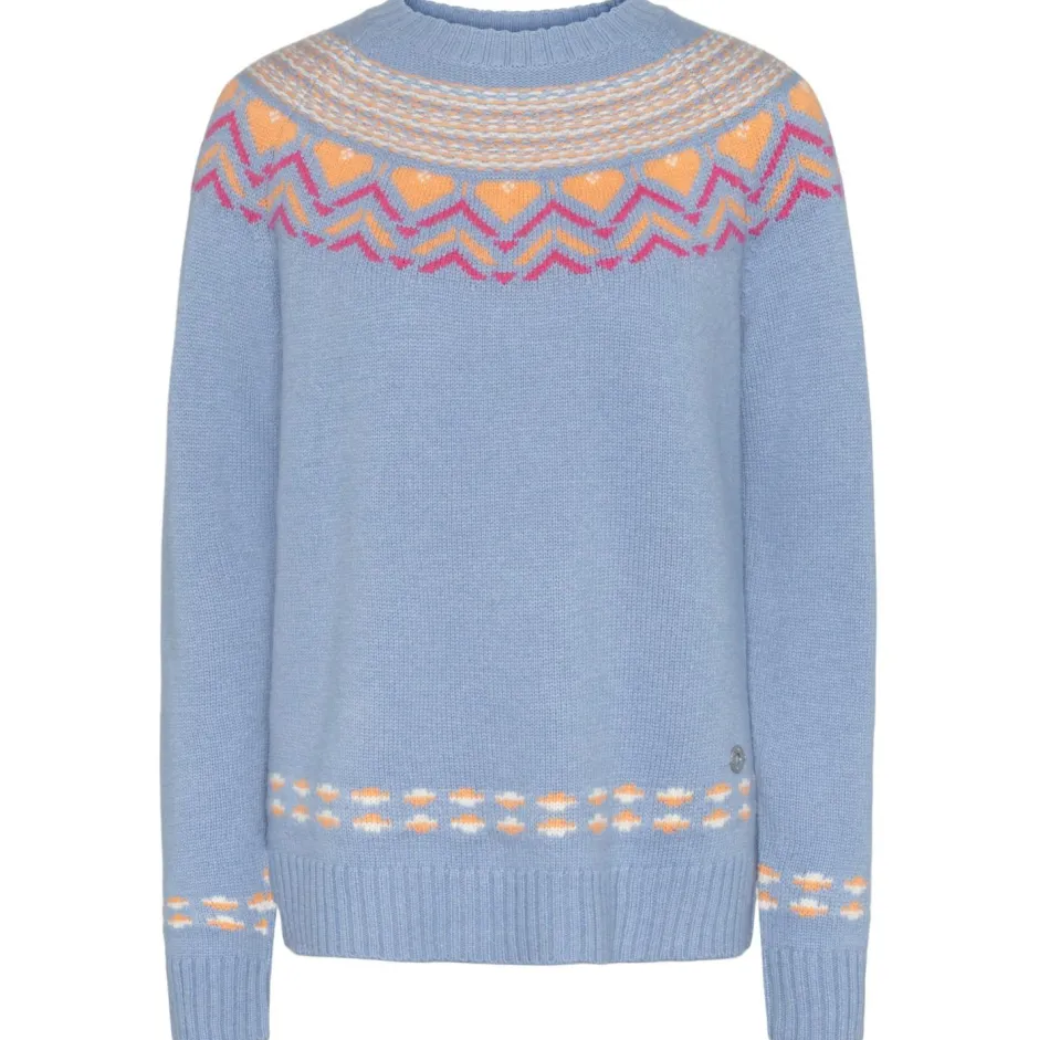 Kari Traa Alltagsbekleidung|Pullover & Hoodies-- Women's Sundve Knit - Wollpullover Pastel Light Blue