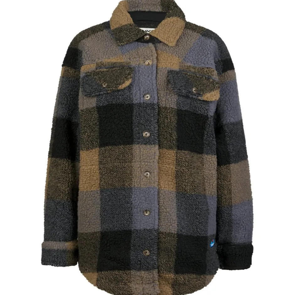 KAVU Shirts, Hemden & Longsleeves|Alltagsbekleidung-- Women's Northern Sky - Fleecejacke Nightshade Plaid