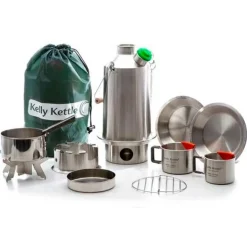 Kelly Kettle Trekkingausrüstung|Outdoor-Küche-- Ultimate Base Camp Kit - Trockenbrennstoffkocher