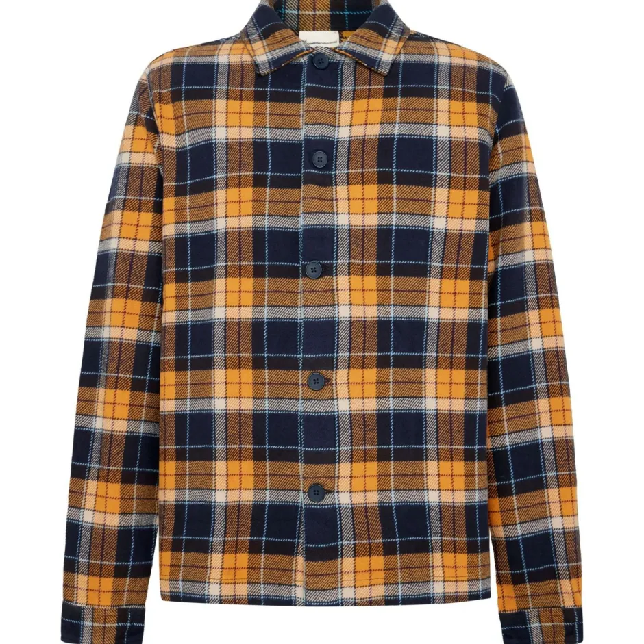 KnowledgeCotton Apparel - Big Checked Heavy Fanne - Hed