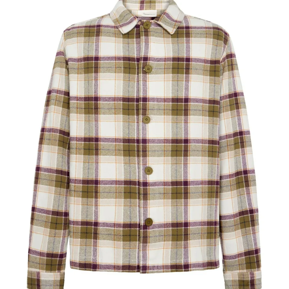 KnowledgeCotton Apparel - Big Checked Heavy Fanne - Hed