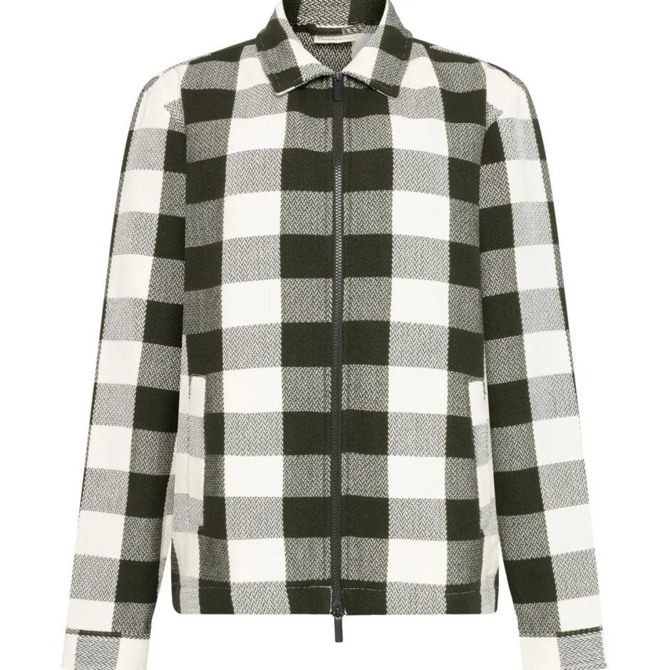 KnowledgeCotton Apparel - Checkered Heavy Fanne Overhirt - Hed