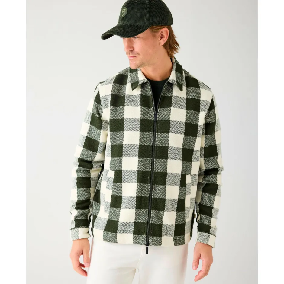 KnowledgeCotton Apparel - Checkered Heavy Fanne Overhirt - Hed