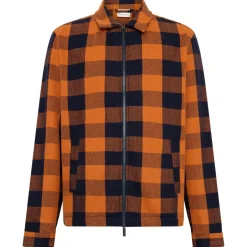 KnowledgeCotton Apparel - Checkered Heavy Fanne Overhirt - Hed
