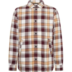 KnowledgeCotton Apparel Shirts, Hemden & Longsleeves|Alltagsbekleidung-- Checked Loose Fit Padded Overshirt - Hemd