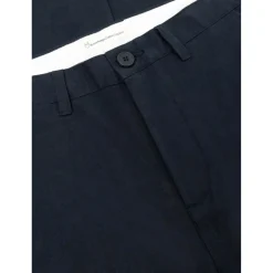 KnowledgeCotton Apparel - Chuck Regular Flannel Chino Pants - Freizeithose Night Sky Discount