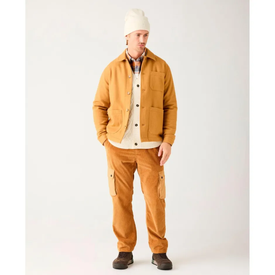KnowledgeCotton Apparel - Fig 8 Wae Corduroy Eatic Wait - Freizeithoe