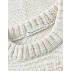 KnowledgeCotton Apparel - Lampswool Campaign Pattern C. Neck - Wolljacke Hot