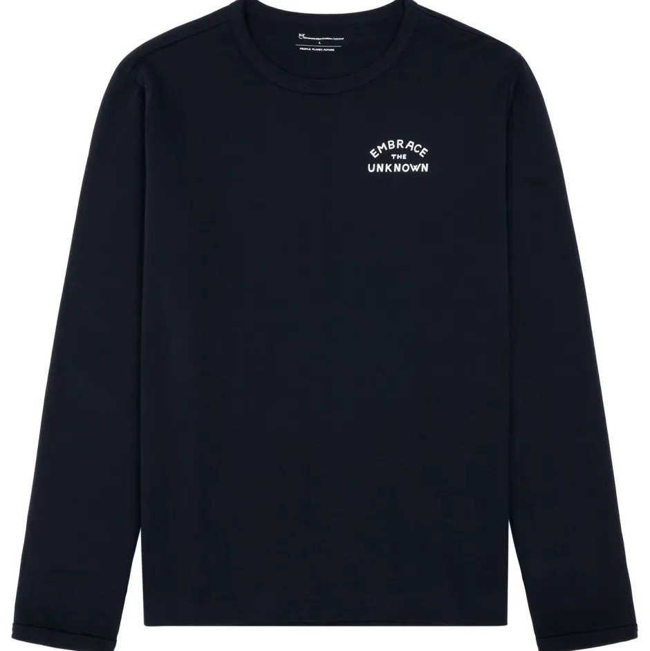 KnowledgeCotton Apparel - ong eeved Caping Back Print - ongeeve