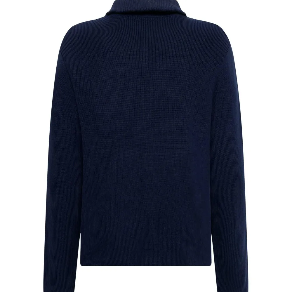 - 1/2 Neck Zip erino Woo Rib Knit - erinopuover < KnowledgeCotton Apparel New