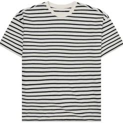 KnowledgeCotton Apparel - Organic Cotton triped T-hirt - T-hirt