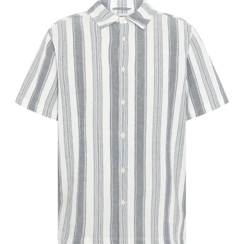 KnowledgeCotton Apparel - Organic Cotton Striped Shirt II - Hed