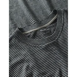 - Organic inen triped T-hirt - T-hirt < KnowledgeCotton Apparel Sale