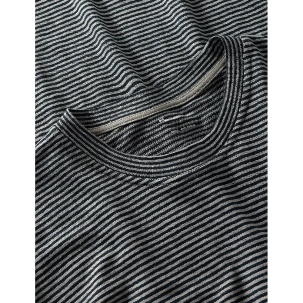 - Organic inen triped T-hirt - T-hirt < KnowledgeCotton Apparel Sale
