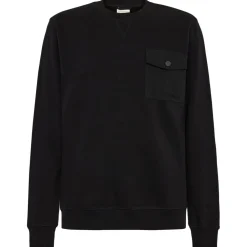 KnowledgeCotton Apparel - Regular Sweat With Pocket - Pullover Black Jet New