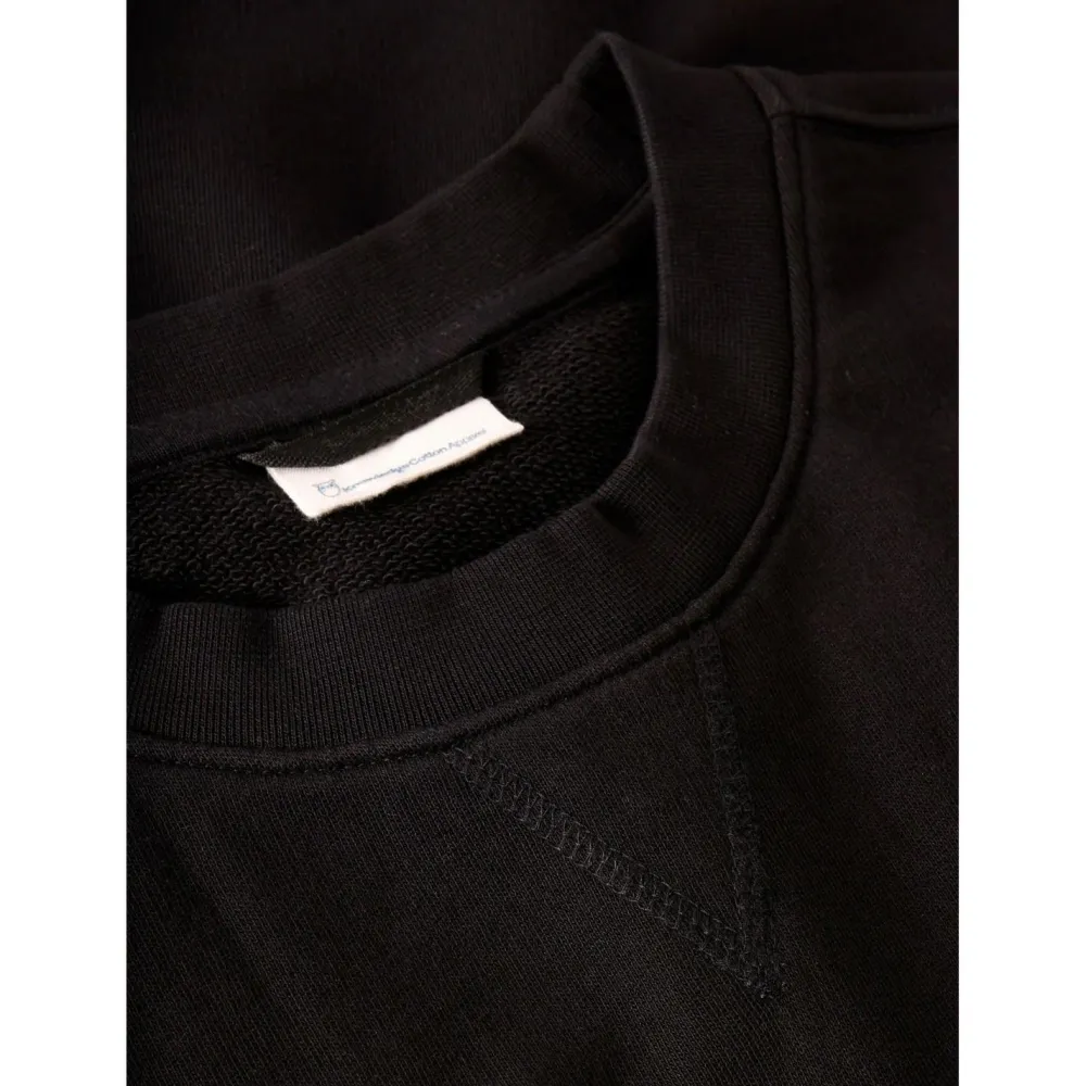 KnowledgeCotton Apparel - Regular Sweat With Pocket - Pullover Black Jet New