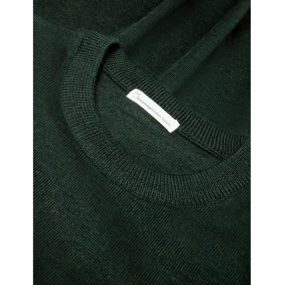 KnowledgeCotton Apparel Pullover & Hoodies|Alltagsbekleidung-- Regular Merino Knit Crew Neck - Wollpullover