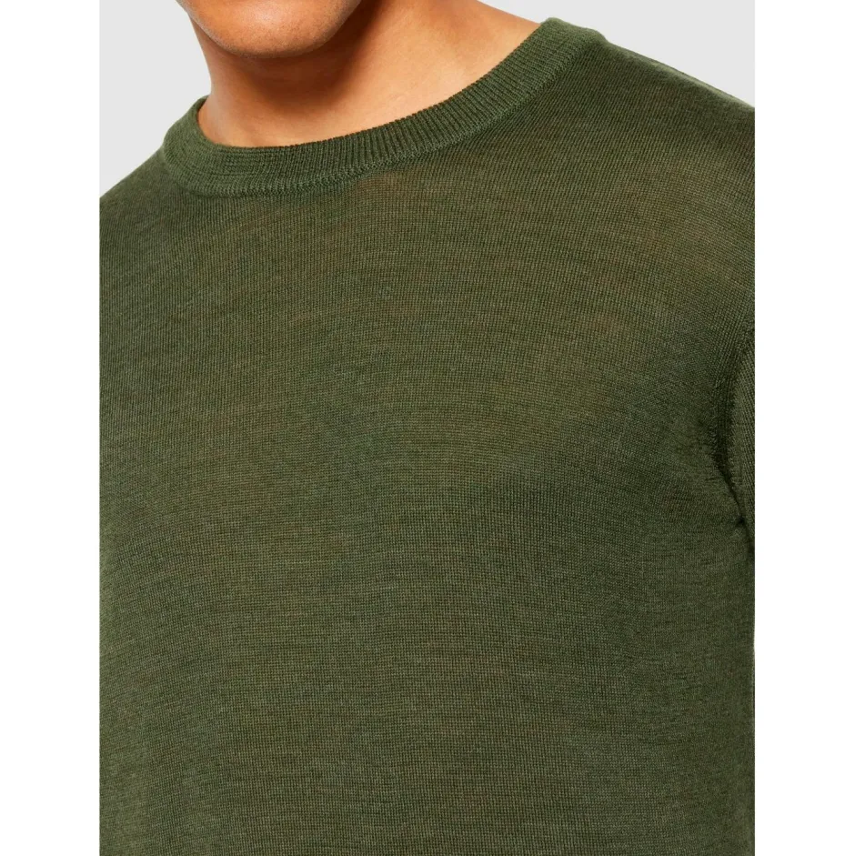 KnowledgeCotton Apparel Pullover & Hoodies|Alltagsbekleidung-- Regular Merino Knit Crew Neck - Wollpullover
