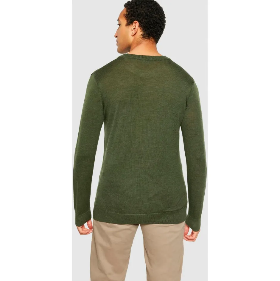 KnowledgeCotton Apparel Pullover & Hoodies|Alltagsbekleidung-- Regular Merino Knit Crew Neck - Wollpullover