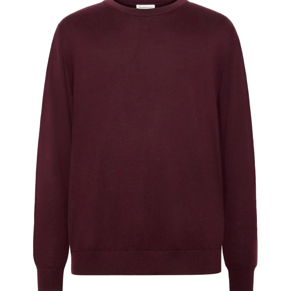KnowledgeCotton Apparel Pullover & Hoodies|Alltagsbekleidung-- Regular Merino Knit Crew Neck - Wollpullover