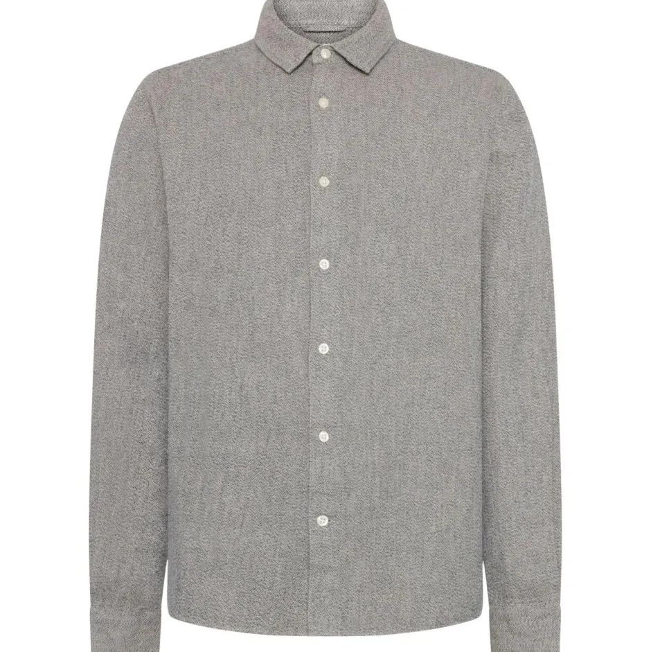 KnowledgeCotton Apparel Shirts, Hemden & Longsleeves|Alltagsbekleidung-- Regular Fit Dobby Look Shirt - Hemd