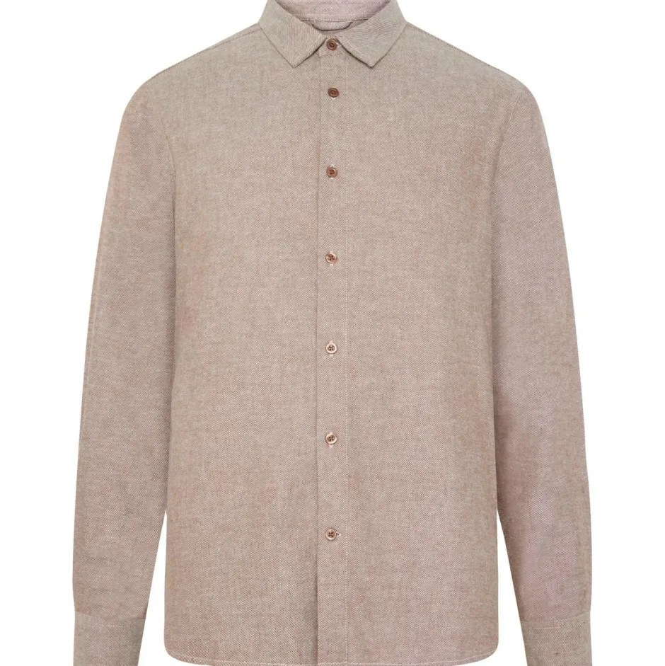 KnowledgeCotton Apparel - Reguar Fit Heavy Twi Fanne - Hed