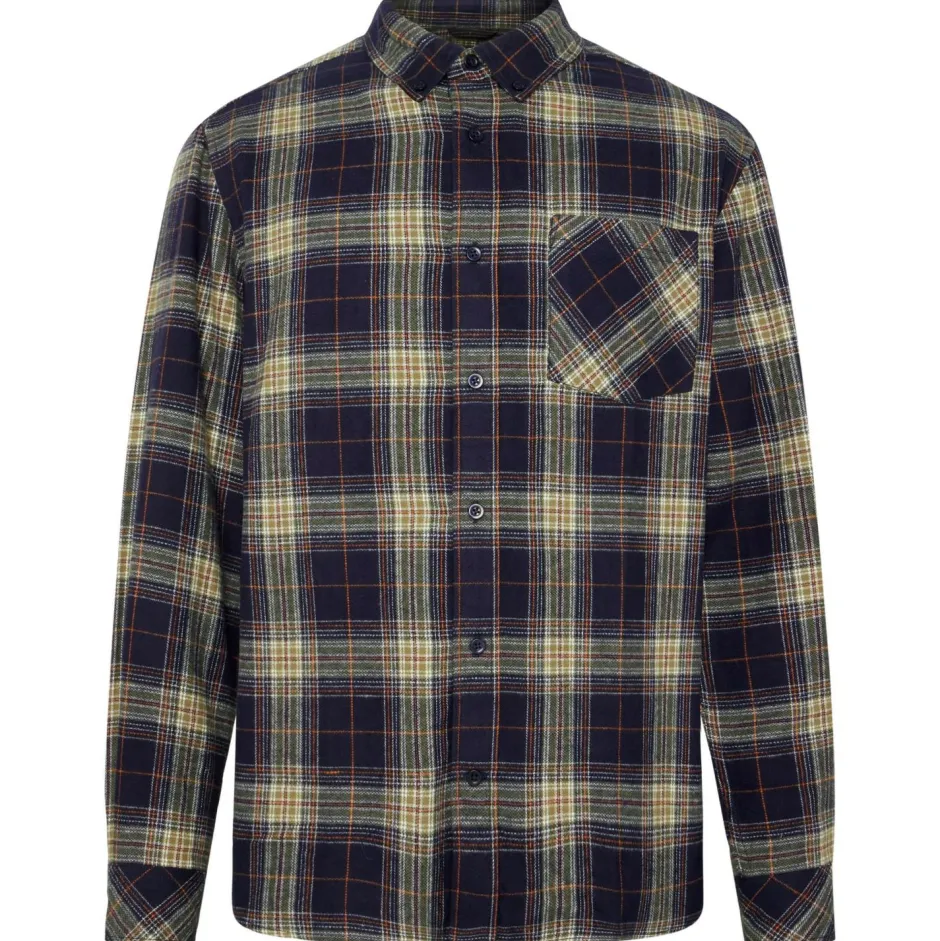 KnowledgeCotton Apparel - Reguar Fit Checkered hirt - Hed