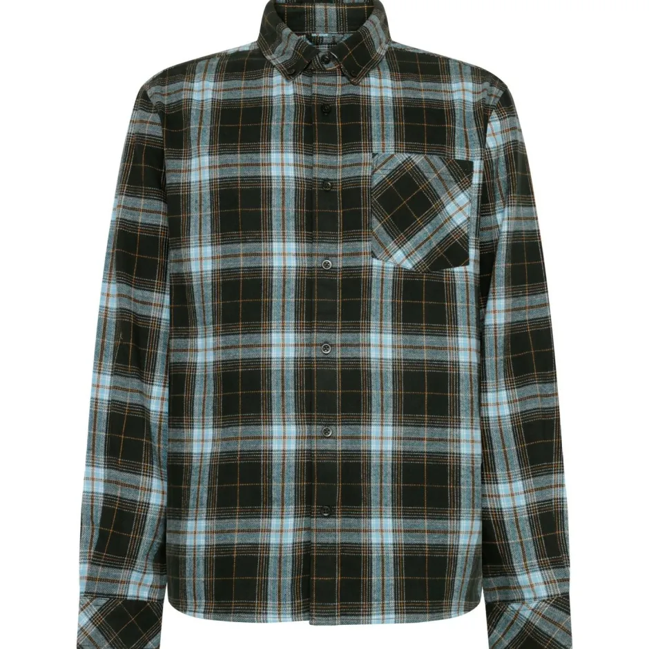 KnowledgeCotton Apparel - Reguar Fit Checkered hirt - Hed