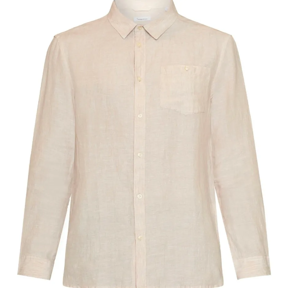 KnowledgeCotton Apparel Shirts, Hemden & Longsleeves|Alltagsbekleidung-- Regular Linen Shirt - Hemd