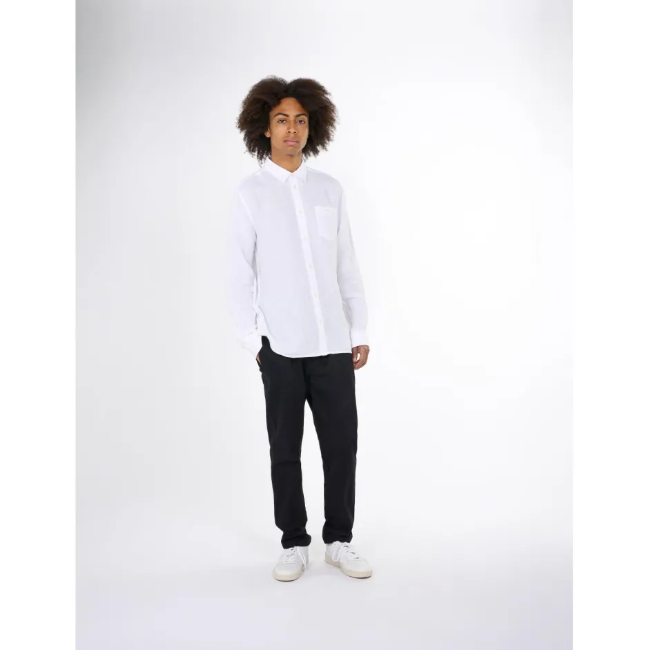 KnowledgeCotton Apparel Shirts, Hemden & Longsleeves|Alltagsbekleidung-- Regular Linen Shirt - Hemd