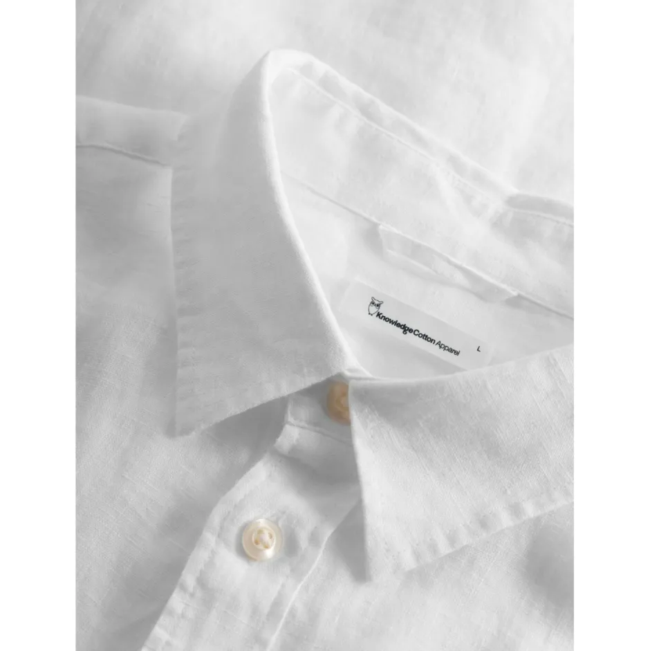 KnowledgeCotton Apparel Shirts, Hemden & Longsleeves|Alltagsbekleidung-- Regular Linen Shirt - Hemd