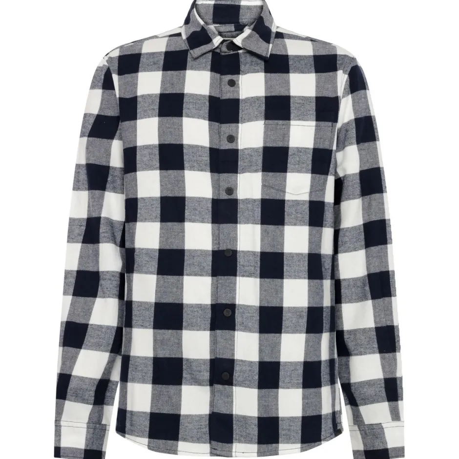 KnowledgeCotton Apparel - Reguar Fit Checkered Fanne - Hed
