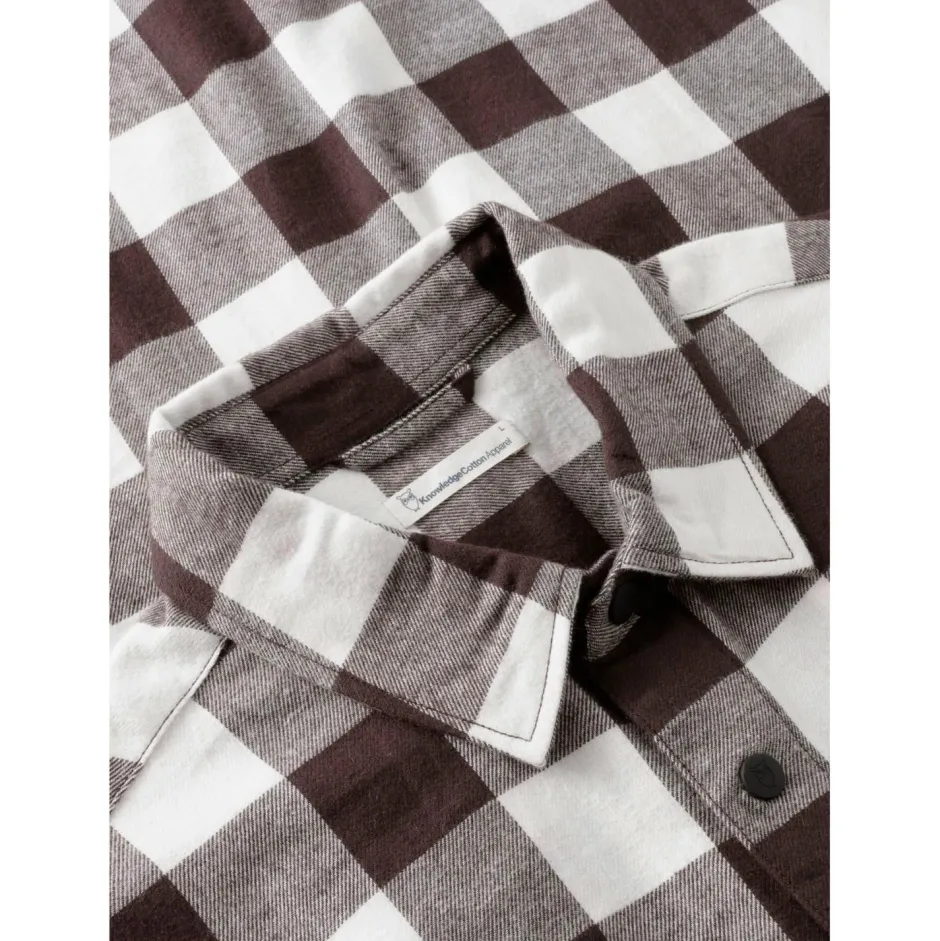 KnowledgeCotton Apparel - Reguar Fit Checkered Fanne - Hed