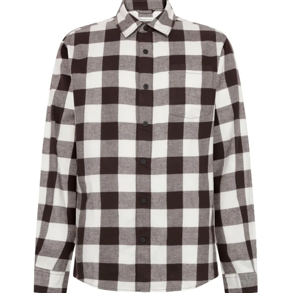 KnowledgeCotton Apparel - Reguar Fit Checkered Fanne - Hed