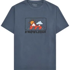 KnowledgeCotton Apparel - Regenerative Organic Cotton Front Print T-hirt - T-hirt