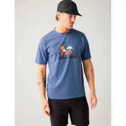 KnowledgeCotton Apparel - Regenerative Organic Cotton Front Print T-hirt - T-hirt