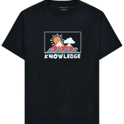 KnowledgeCotton Apparel - Regenerative Organic Cotton Front Print T-hirt - T-hirt