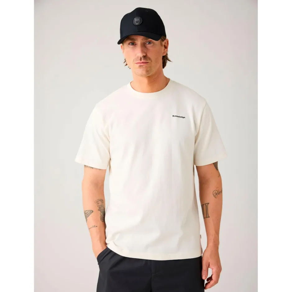 KnowledgeCotton Apparel - Reguar / Heavy inge Jerey cenery Back Print - T-hirt