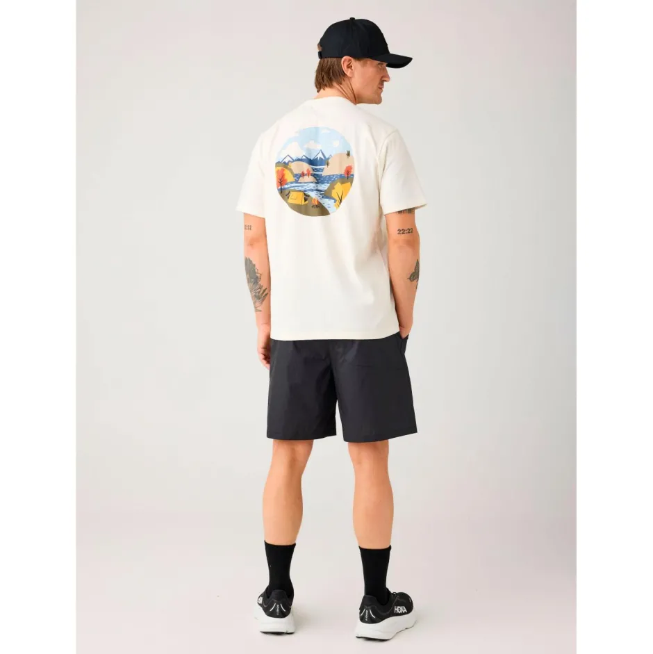 KnowledgeCotton Apparel - Reguar / Heavy inge Jerey cenery Back Print - T-hirt