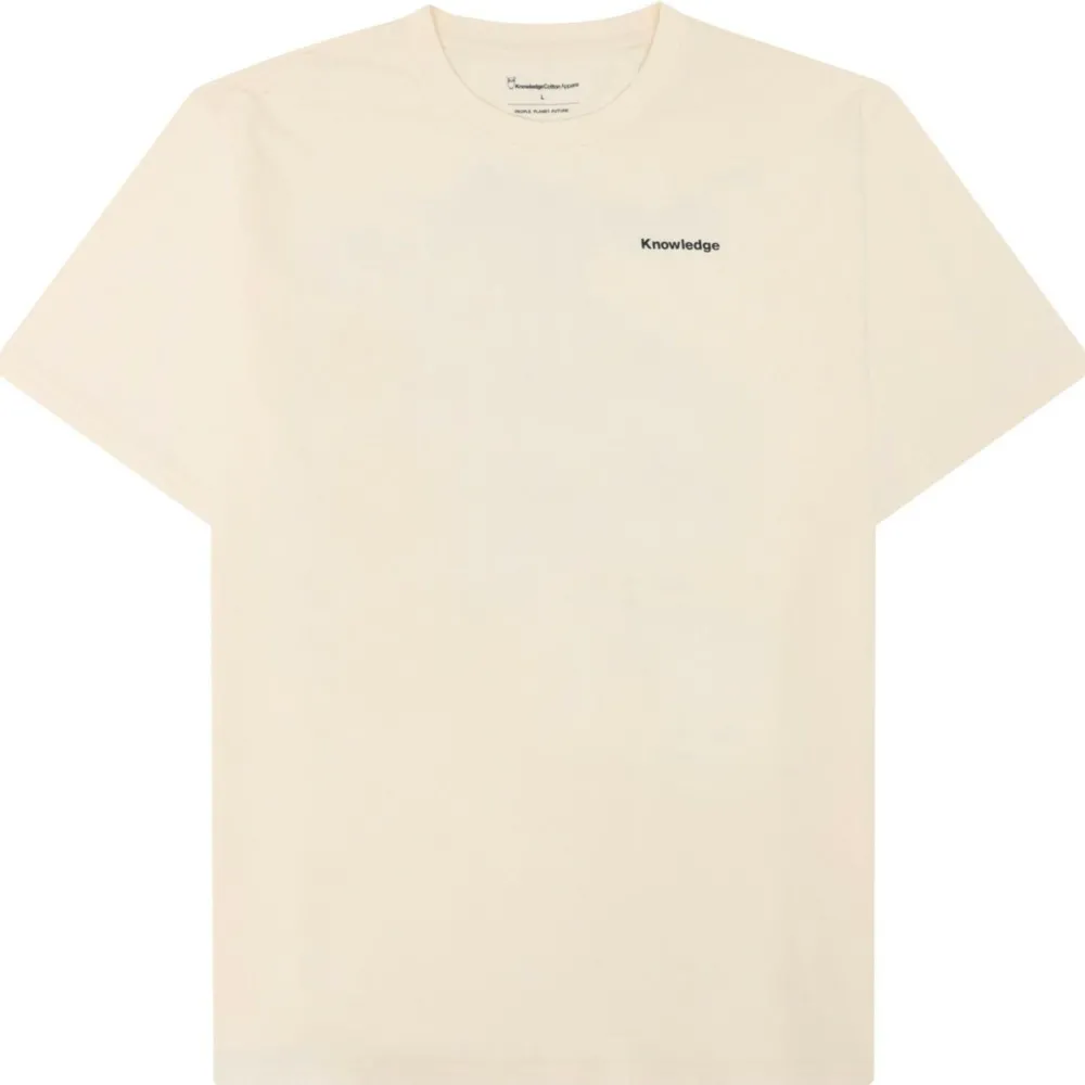- / Heavy inge TN Back Print - T-hirt < KnowledgeCotton Apparel Hot